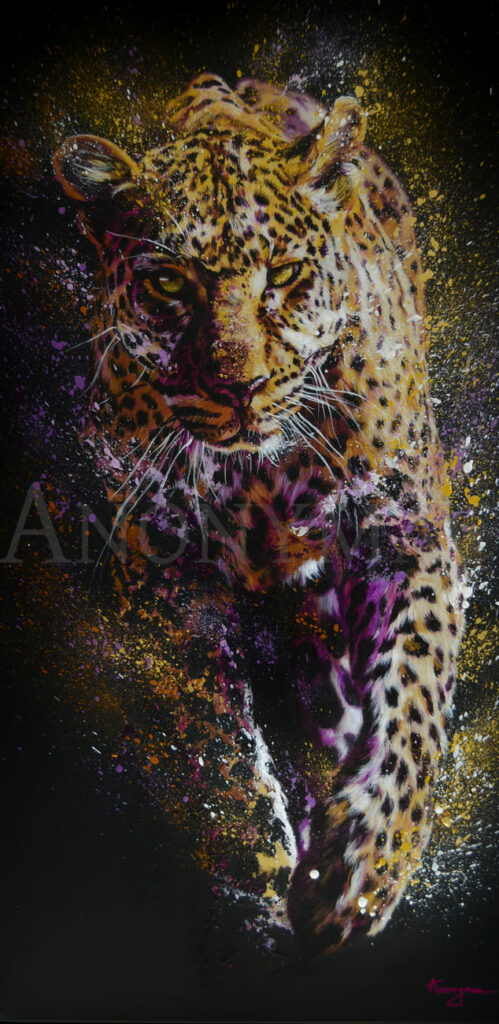 Peinture-animaux-leopard