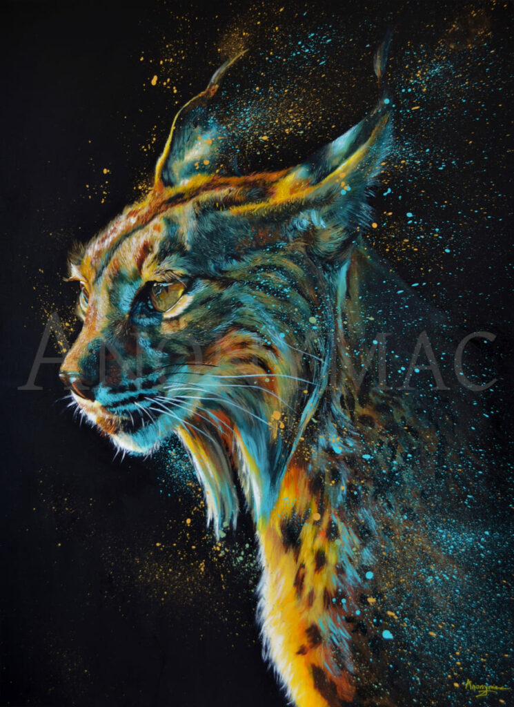 Peinture-animaux-lynx