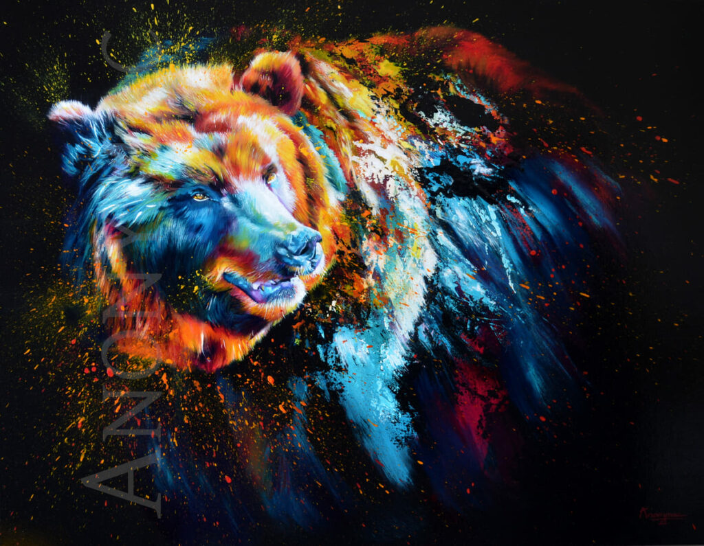 Peinture-animaux-ours