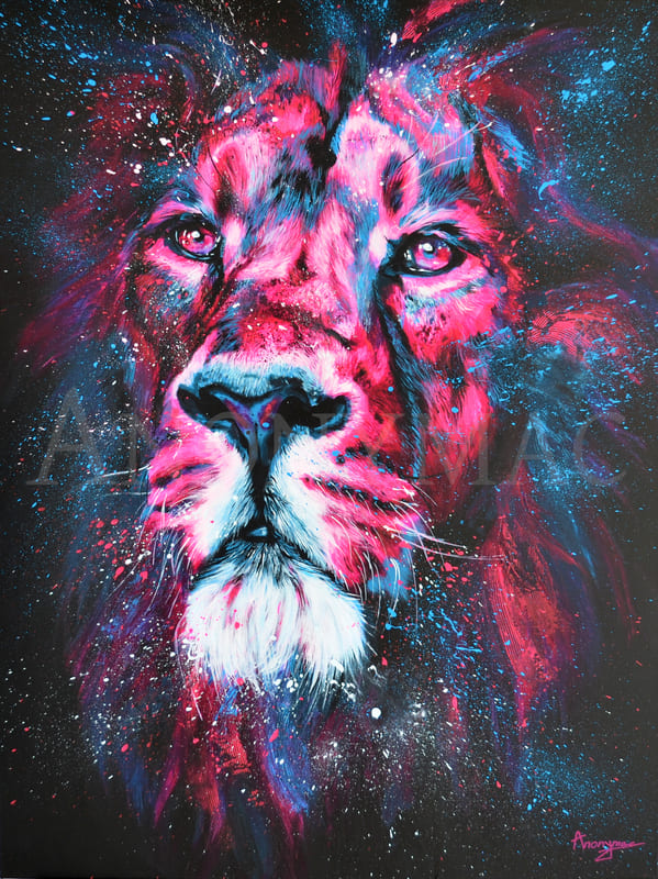 tableau-lion-icy lion 2