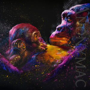 Tableau singe chimpanzé Serenity