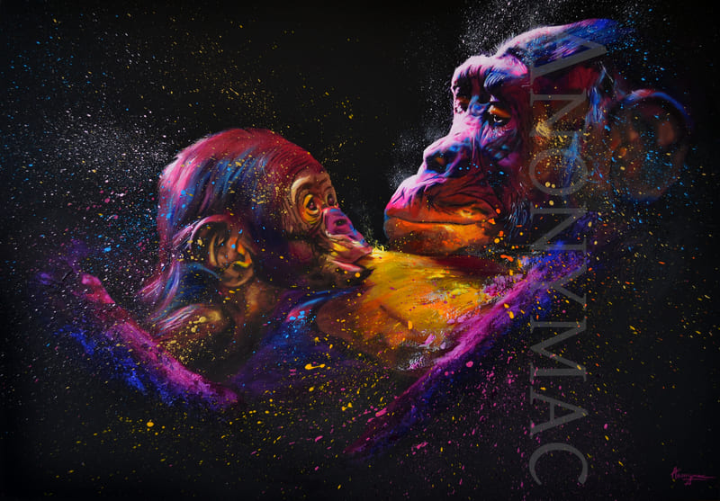 tableau-singe-chimpanze-serenity