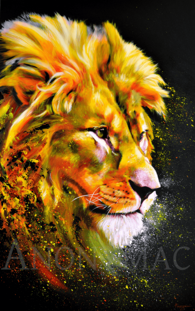 Peinture-animaux-lion-5